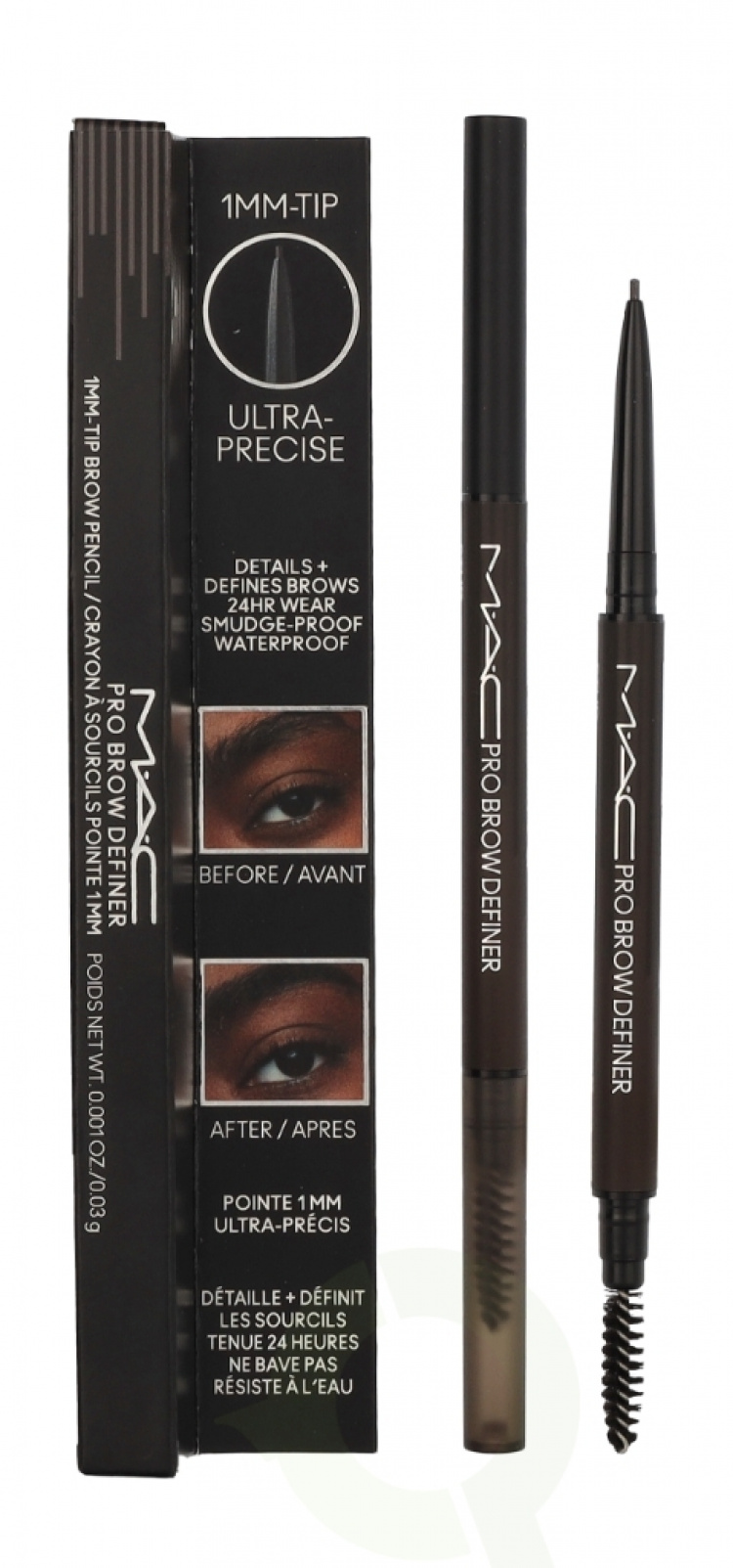 MAC Pro Brow Definer 1 Mm Tip Brow Pencil 24 Hour Waterproof 0.03 g Stud