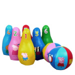Barbo Toys Peppa Pig blødt bowling-sæt