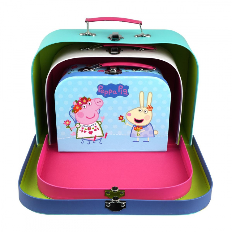 Barbo Toys Peppa Pig Kufferter 3 stk sæt assorteret