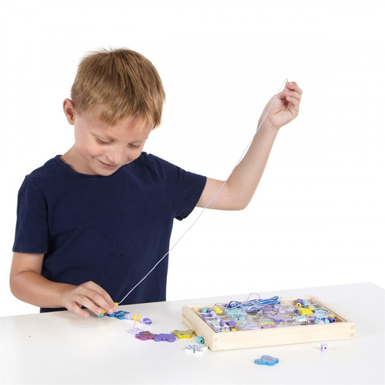 Melissa & Doug Skabt af mig! Træperlesæt med sommerfugleperler