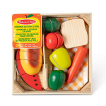 Melissa & Doug Food Play Træskærekost