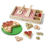 Melissa & Doug Food Play Træpizza