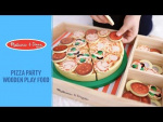 Melissa & Doug Food Play Træpizza