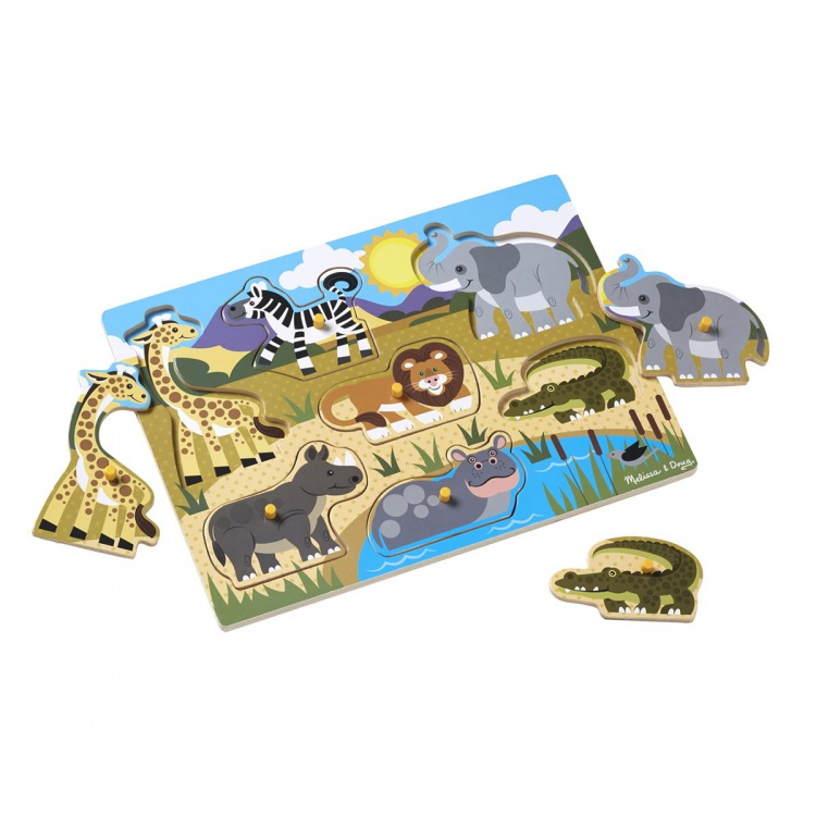 Melissa & Doug Puslespil af træ Safari