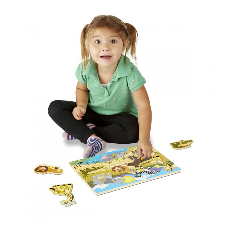 Melissa & Doug Puslespil af træ Safari