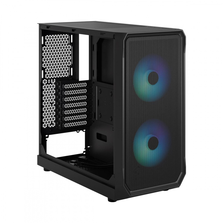 Fractal Design Focus 2 RGB sort TG klar farvetone