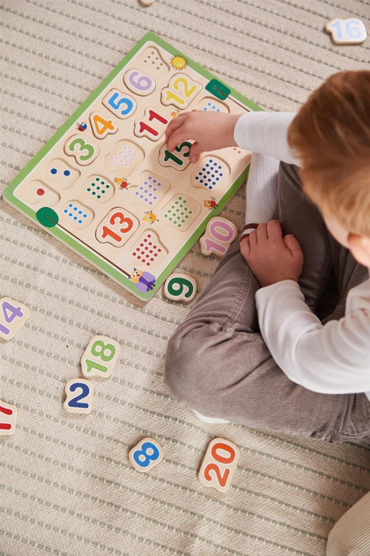 Barbo Toys Barbo Classic 1-2-3-puslespil i træ