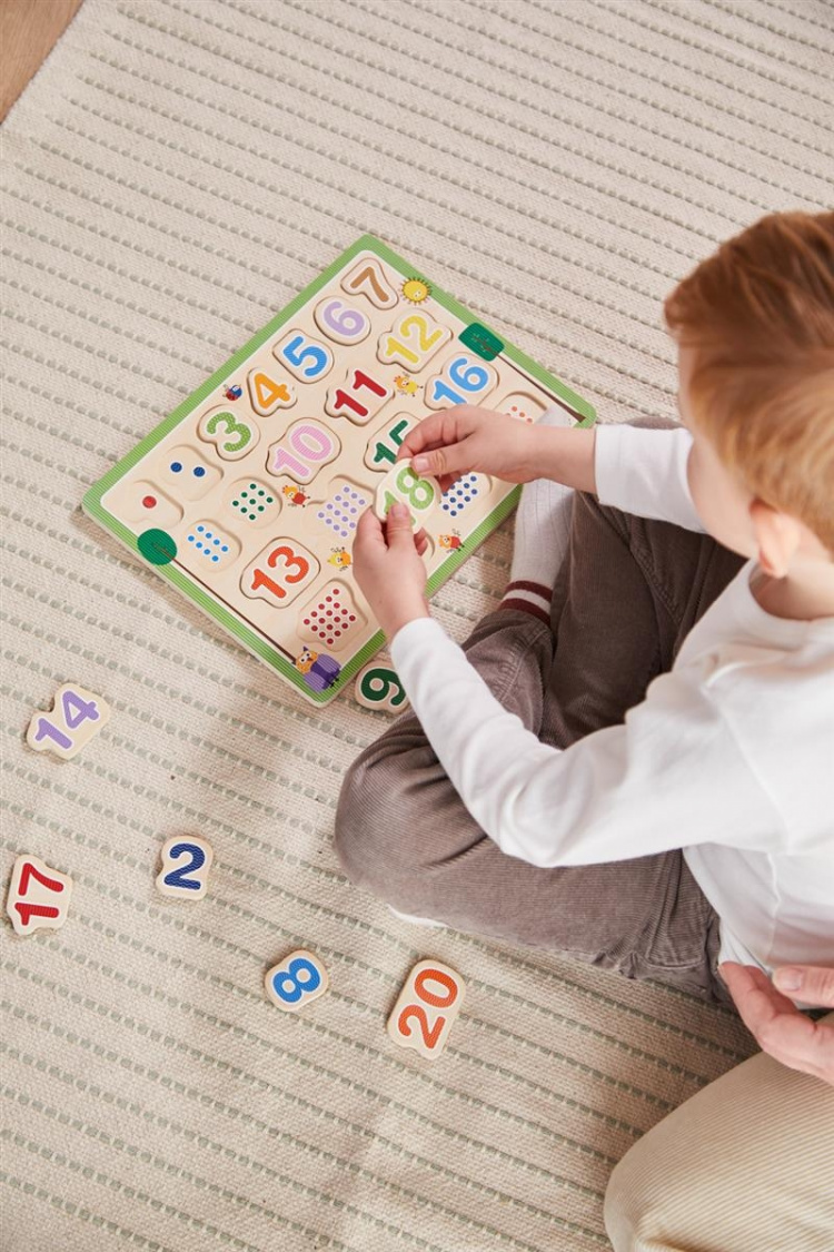 Barbo Toys Barbo Classic 1-2-3-puslespil i træ