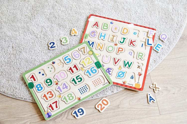 Barbo Toys Barbo Classic 1-2-3-puslespil i træ