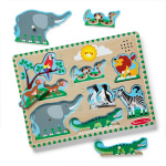 Melissa & Doug Lydpuslespil med dyr fra zoologisk have