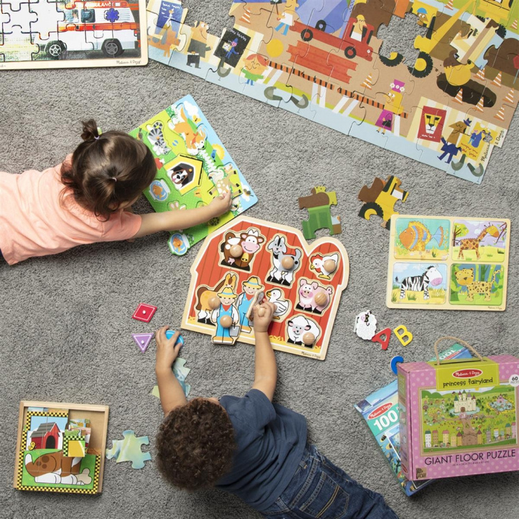 Melissa & Doug Træpuslespil med kæledyr