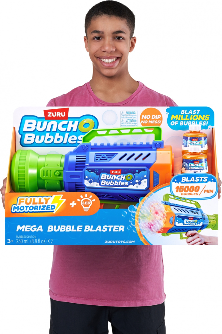 BUNCH O BUBBLES Mega Bubble Blaster - stor motoriseret boblepistol