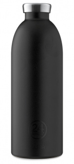 24Bottles - Clima Bottle 0,85 L - Stone Finish - Tuxedo Black (24B452)
