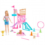 Barbie Stacie\'s Puppy Playground-legesæt (HRM10)