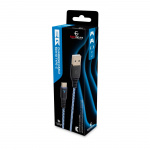 EgoGear Kabel SCH10 Hvid/Blå Type-C 3m flettet til PS5 EgoGear Kabel SCH10 Hvid/Blå Type-C 3m flettet til PS5