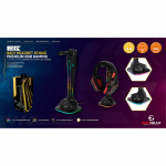 EgoGear Headsetstander SAC1 RGB 4xUSB-port Type-C 1m