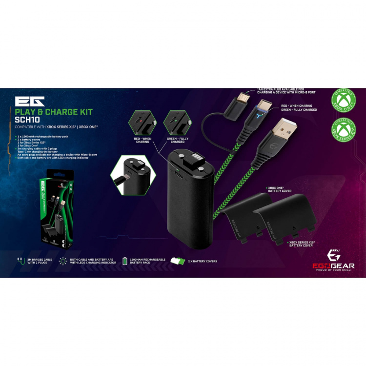 EgoGear Opladningssæt SCH10 til XBX EgoGear Opladningssæt SCH10 til XBX