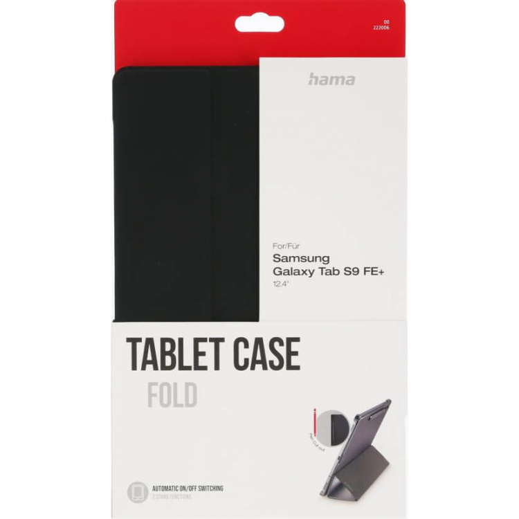 Hama Tabletcover Samsung Galaxy Tab S9 FE+ 12.4 Sort