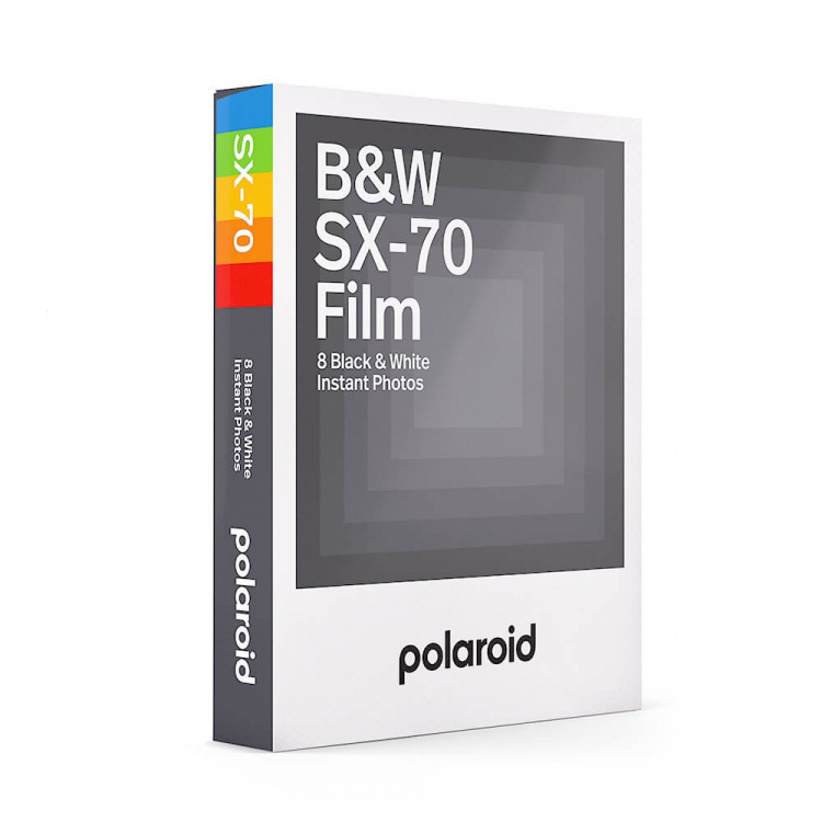 Polaroid Film SX-70 Sort/Hvid Hvid ramme