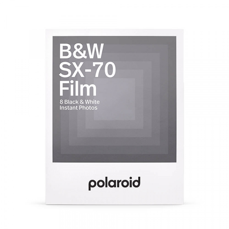 Polaroid Film SX-70 Sort/Hvid Hvid ramme