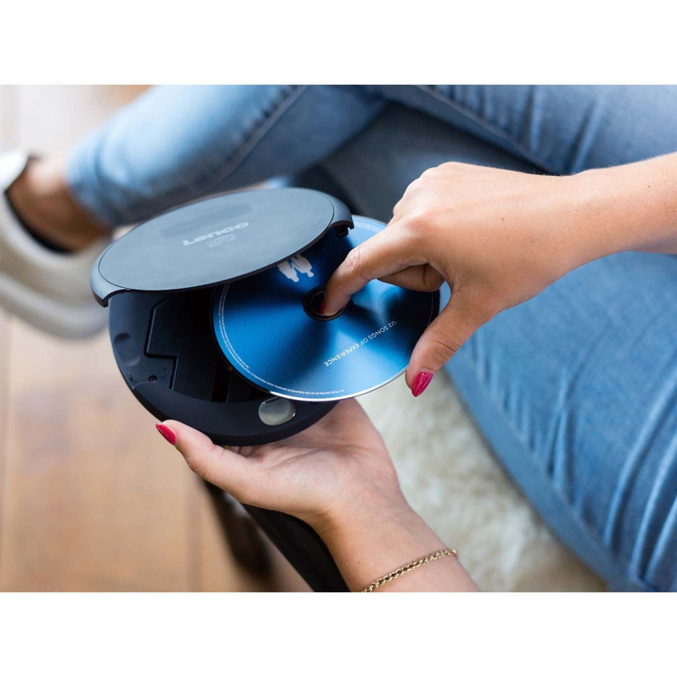 Lenco Bærbar cd-afspiller med opladningsfunktion