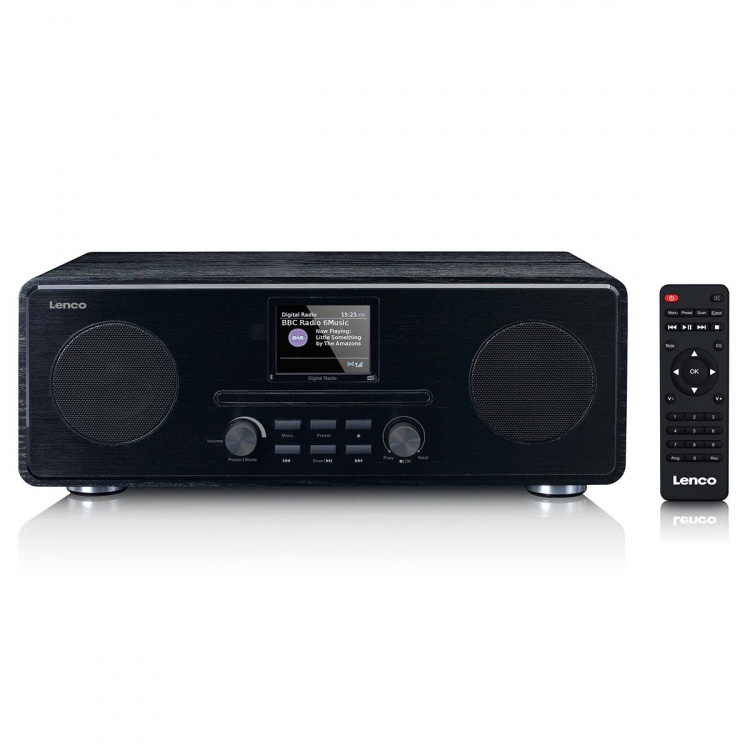Lenco DAB+ FM-radio med CD MP3-afspiller Bluetooth® Sort