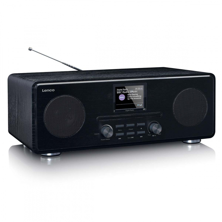 Lenco DAB+ FM-radio med CD MP3-afspiller Bluetooth® Sort