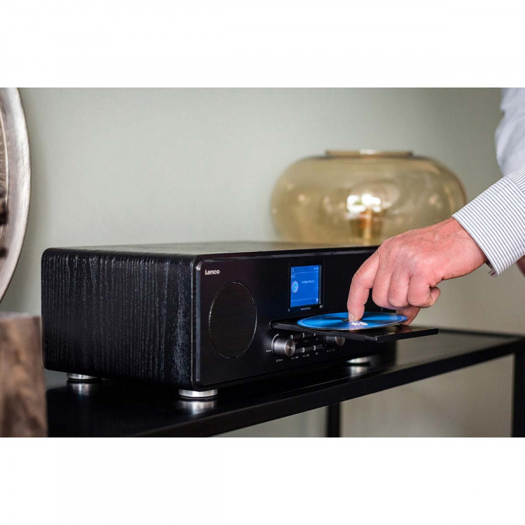 Lenco DAB+ FM-radio med CD MP3-afspiller Bluetooth® Sort
