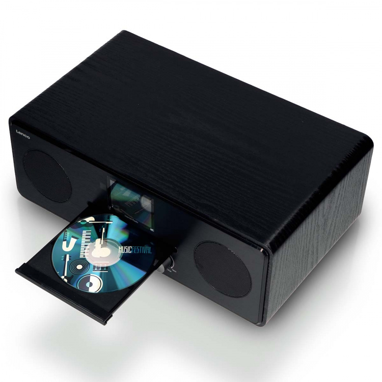 Lenco Internet / DAB+ / FM-radio med cd-afspiller og Bluetooth® Sort Lenco Internet / DAB+ / FM-radio med cd-afspiller og Bluetooth® Sort