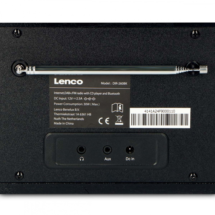 Lenco Internet / DAB+ / FM-radio med cd-afspiller og Bluetooth® Sort Lenco Internet / DAB+ / FM-radio med cd-afspiller og Bluetooth® Sort