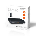 Lenco Kompakt DVD/CD-afspiller med USB-afspilning
