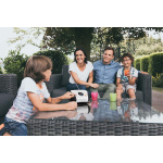 Lenco Bærbar stereo FM-radio med CD Hvid