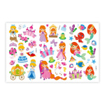 Lenco Boombox med cd-afspiller, FM-radio og klistermærker Pink