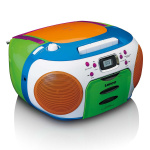 Lenco Bærbar radio med cd og kassette Kids Multi Colour