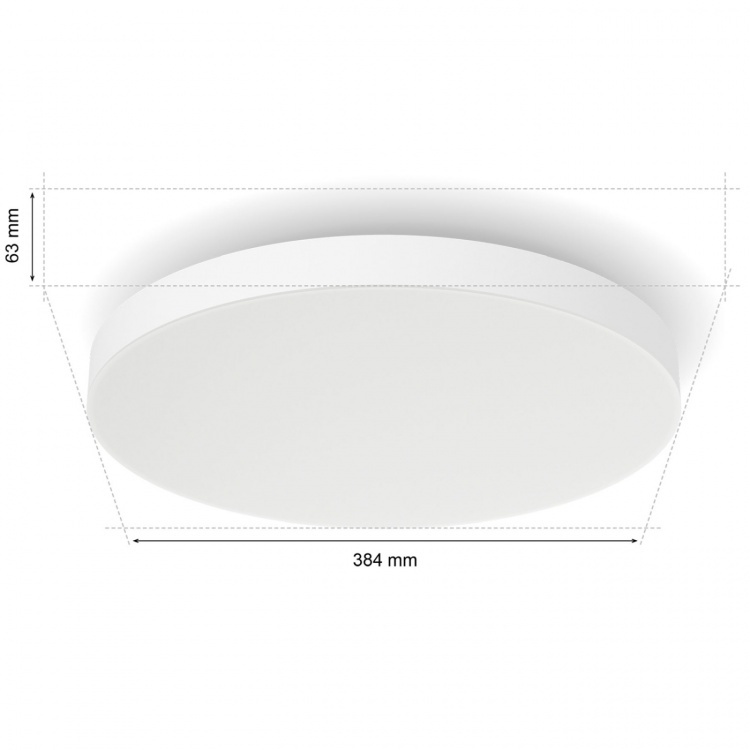 Philips Hue Datura liten takplafond Ø38,4 cm White and color ambiance 3300 lm