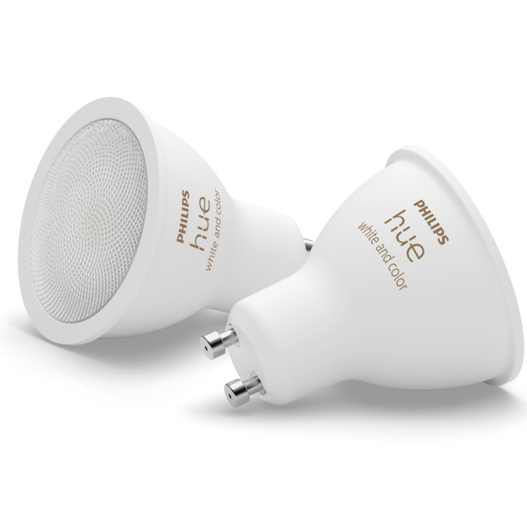 Philips Hue White and Color Ambiance GU10 400lm 2-pack