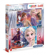 Clementoni 2x60 puslespil til børn Frozen 2