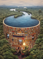 Clementoni 1000 brikker Collection Bibliodame af høj kvalitet