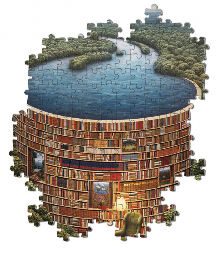 Clementoni 1000 brikker Collection Bibliodame af høj kvalitet