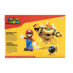 JAKKS Pacific Super Mario 4 tommer figursæt Mario vs. Bowser