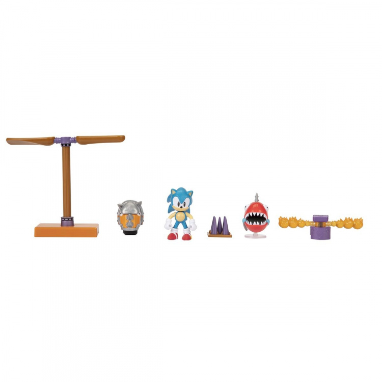 JAKKS Pacific Sonic the Hedgehog 2,5 tommer diorama-sæt Classic