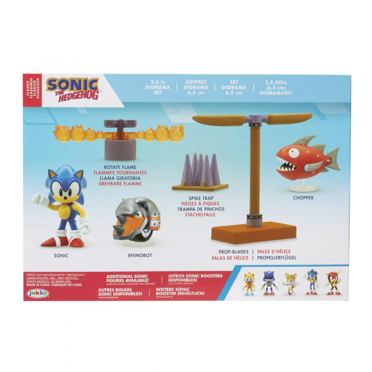JAKKS Pacific Sonic the Hedgehog 2,5 tommer diorama-sæt Classic