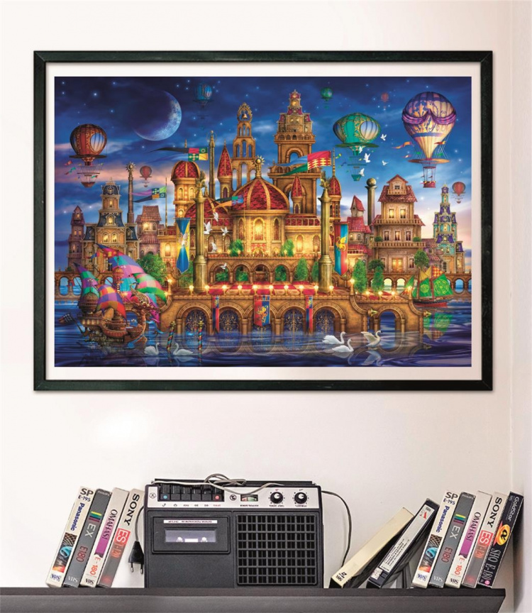 Clementoni 1000 stk CB Collection Downtown af høj kvalitet