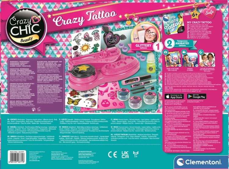 Clementoni Crazy Chic Crazy Tatoveringer