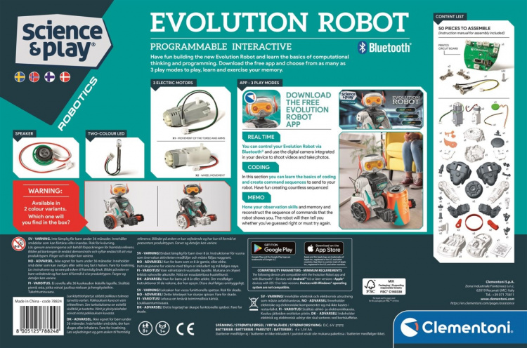 Clementoni Evolution Robot 2.0 (Nordisk)
