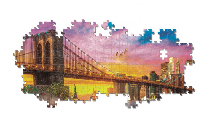 Clementoni 3000 stk Højkvalitets kollektion Manhattan Balkon Solnedgang