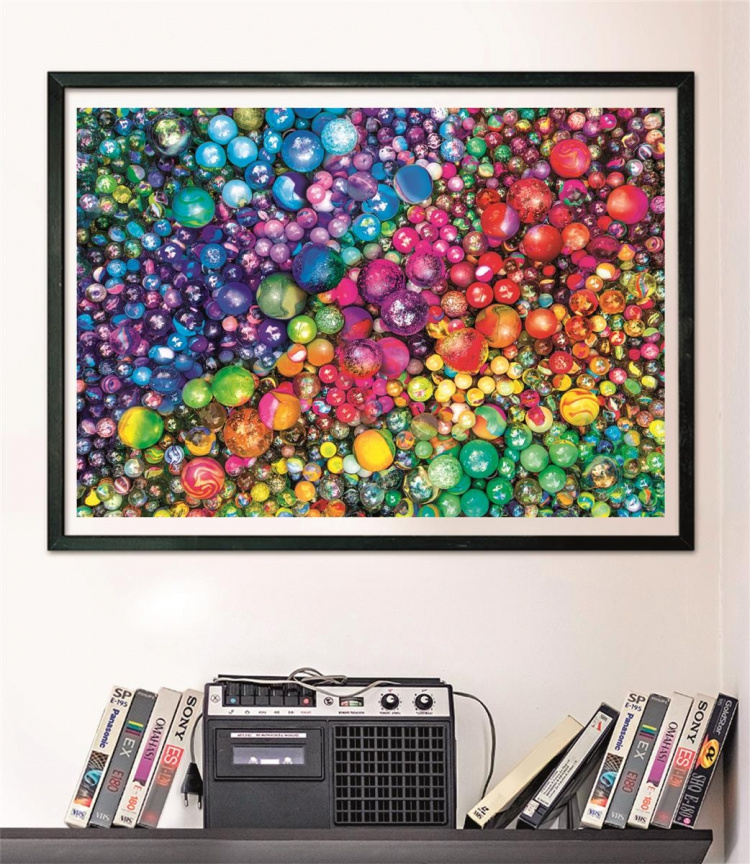 Clementoni 1000 stk CB Colorboom-kugler af høj kvalitet