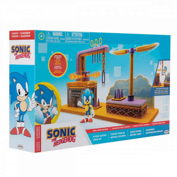 JAKKS Pacific Sonic the Hedgehog 2.5 Inch Playset Flying Battery Zone