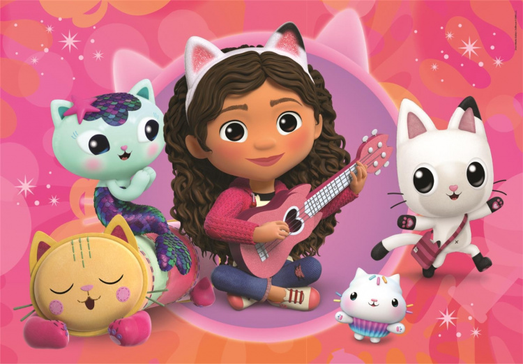 Clementoni 2x20 stk Puslespil Børn Gaby\'s Dukkehus