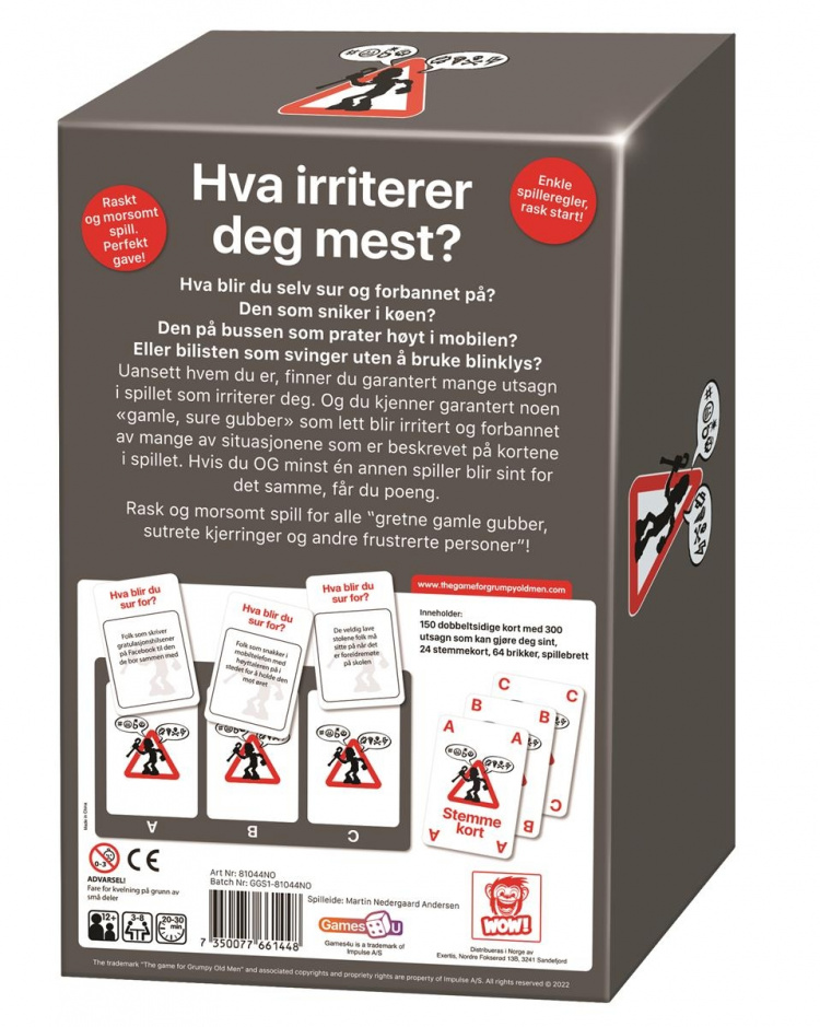 Plasto Gnavne gamle mænd (NEJ)